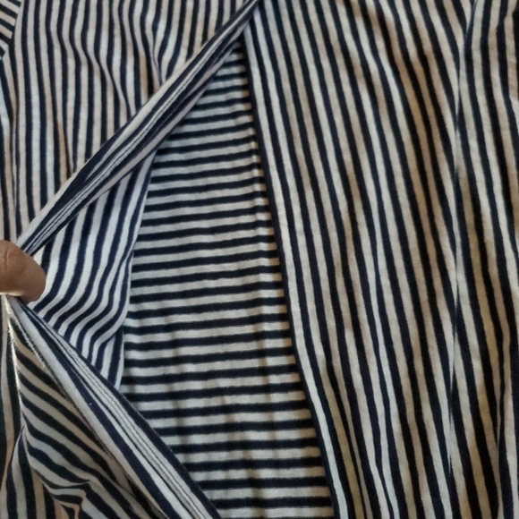 J. Crew Factory Striped Tie Back Short Sleeve Tee Size Small - Picture 7 of 7